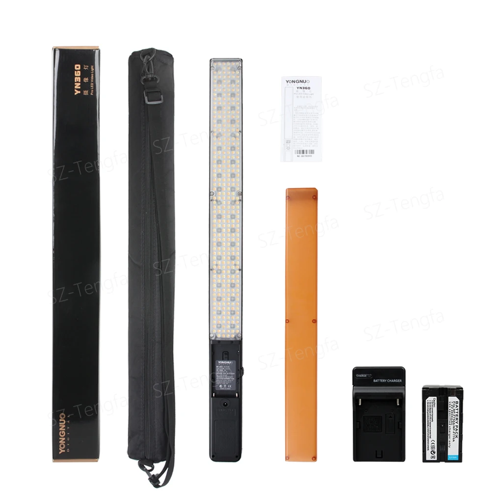 YONGNUO 360 LED YN360 5500K ручной светодиодный видео свет RGB красочные 39 5 см ICE Stick с F750