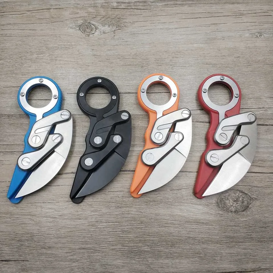 Прямая поставка, складной карманный нож karambit из нержавеющей стали+ ABS, портативный механический коготь счетчика, тактический спасательный резак