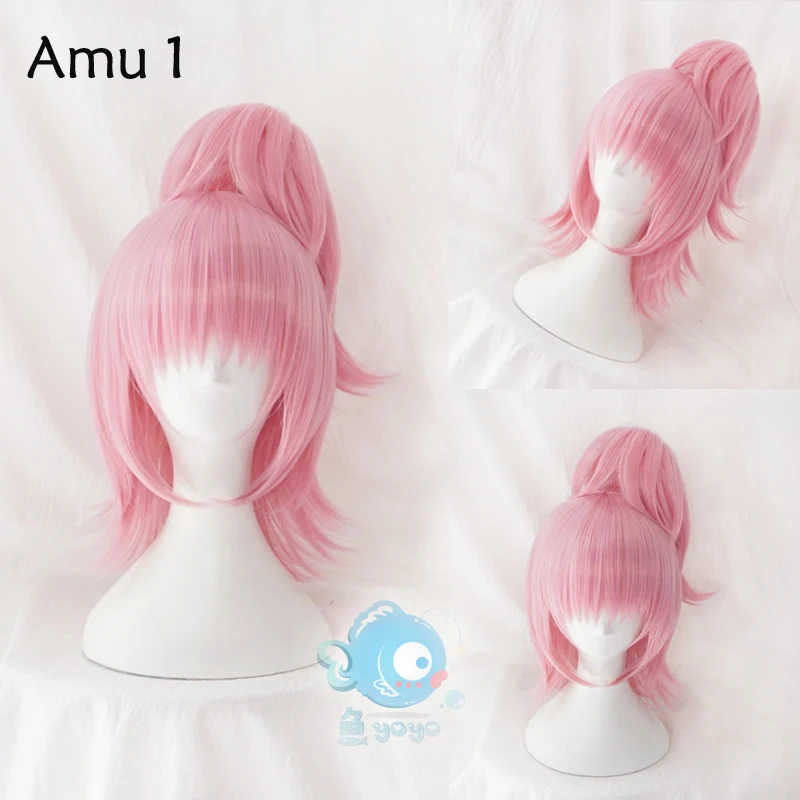 Аму Хинамори парик для косплея Shugo Chara! Doki Party Miki Suu Ran аниме розовые синтетические