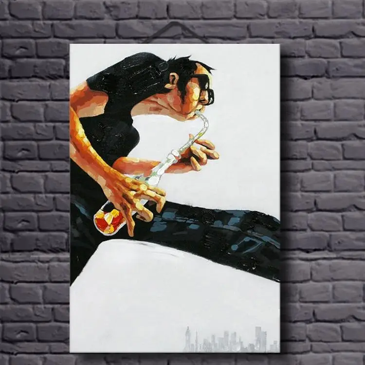 Дешевая цена высокое качество искусство ручная работа картина маслом на кавасе