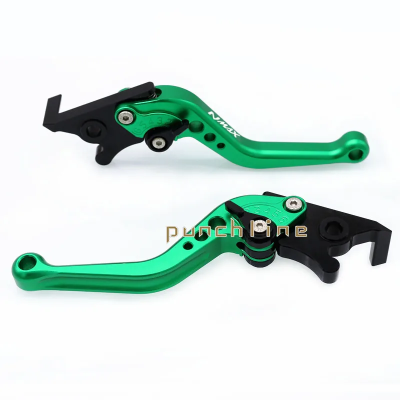 Green Для YAMAHA NMAX 155 125 NMAX155 NMAX125 N-MAX 155 125 N-MAX155 N-MAX125- мотоцикл Алюминий Короткие тормозные рычаги 8 расцветок - Цвет: Green