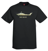 2021 hot sale fashion mil mi 28 helicopter ment shirt short casual 100 cotton tee shirt