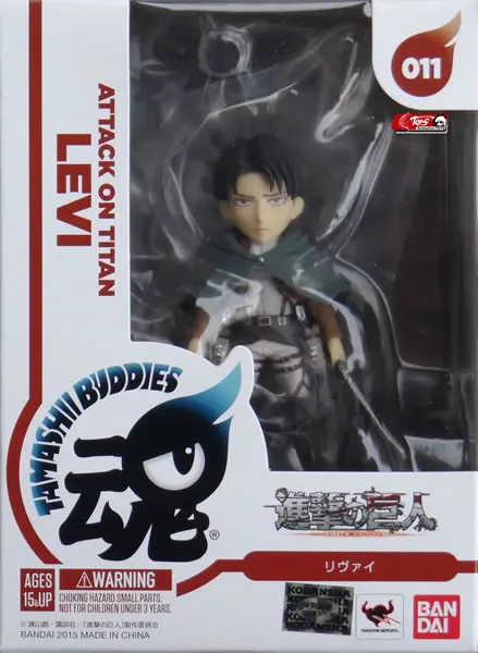 Фигурка-Леви из коллекции &quotАтака Титанов&quot BANDAI Tamashii Nations Buddies No.011 100% оригинал |