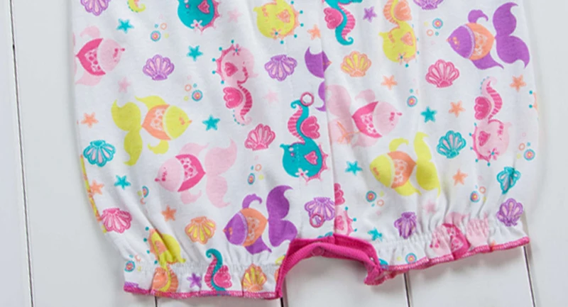 Summer Baby Rompers 100% Cotton Brand Costumes Boys Girls Baby's Sets 6 9 12 18 Months Cute Infant Jumpsuit Clothing | Детская