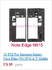 Для samsung Galaxy J5 J7 J510 J710 средняя рамка Корпус Внешняя рамка Шасси+ объектив камеры+ кнопки Запчасти