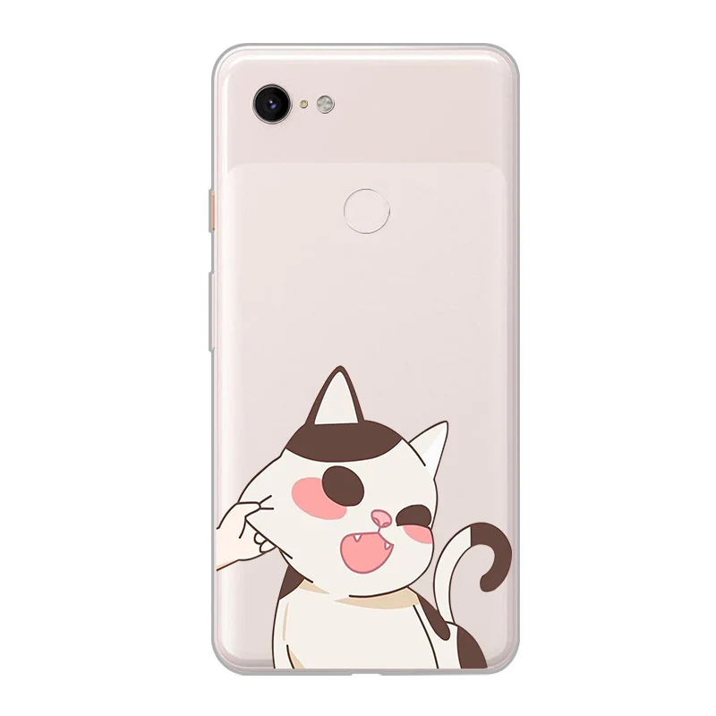 ciciber New Fashion Phone Cases For Google Pixel 3 2 XL Case Soft TPU Back Cover for 3XL 2XL Animal Cat Dog Funda Coque |