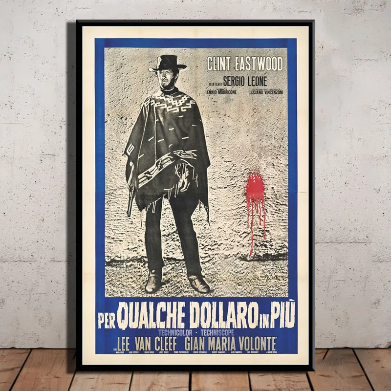 0004 Clint Eastwood A Fistful of Dolls классические сериалы ковбойский фильм художественный постер картина домашний декор, плакаты и принты - Цвет: 0004