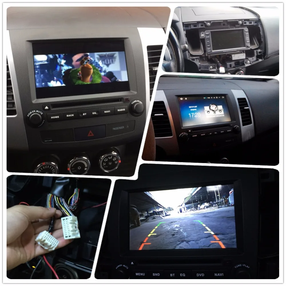 Dasaita 8 &quotAndroid 1 автомобильный dvd gps плеер Navi для Mitsubishi Outlander 2007 с 2G + 16