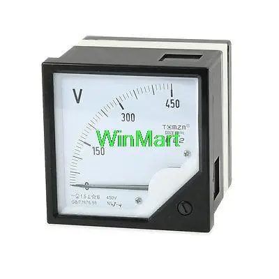 AC 0-450 В Тонкая Настройка Набора Панель Площадь Аналоговый Вольтметр | Инструменты