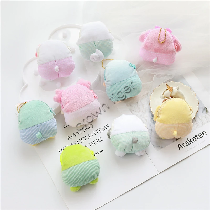 Мультфильм Аниме kawaii милый кот Мелодия плюшевые кошельки мягкие Cinnamoroll Собаки Мягкие плюшевые игрушки кошельки сумки для игрушек кулон девушки подарки