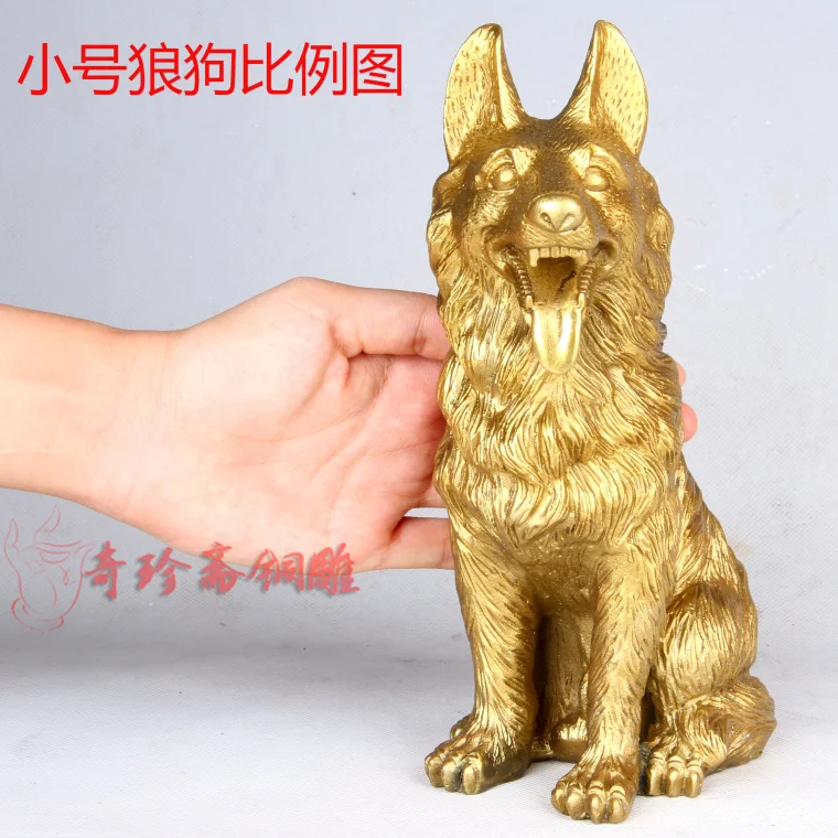 Чжай меди собака фэн-шуй украшения Зодиака медные Домашнего Интерьера удачное