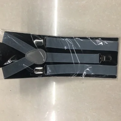 Light gray 20 цветов эластичные кожаные подтяжки мужские 3 зажимы подтяжек винтажные мужские s женские подтяжки для брюк Свадебные подтяжки для юбки - Цвет: Light gray