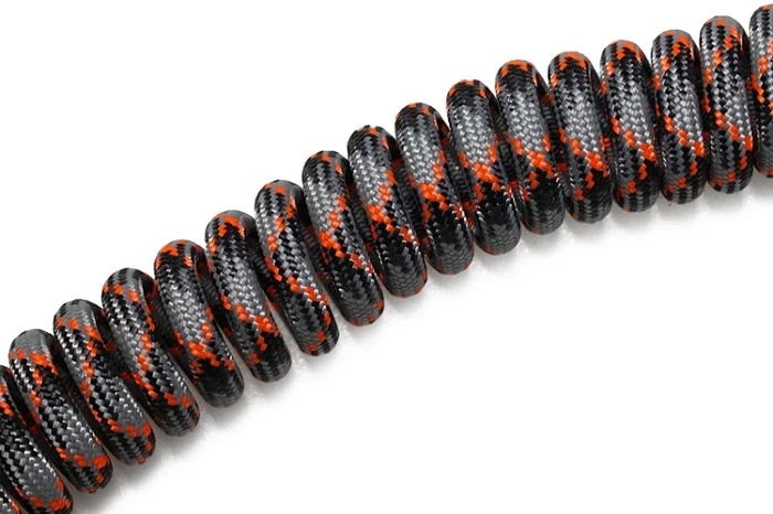 Type C Coiled-GBO Нейлоновый usb c порт спиральный кабель провод механическая клавиатура GH60 USB кабель Тип c USB порт для покера 2 GH60 Комплект клавиатуры DIY - Цвет: Type C Coiled-GBO