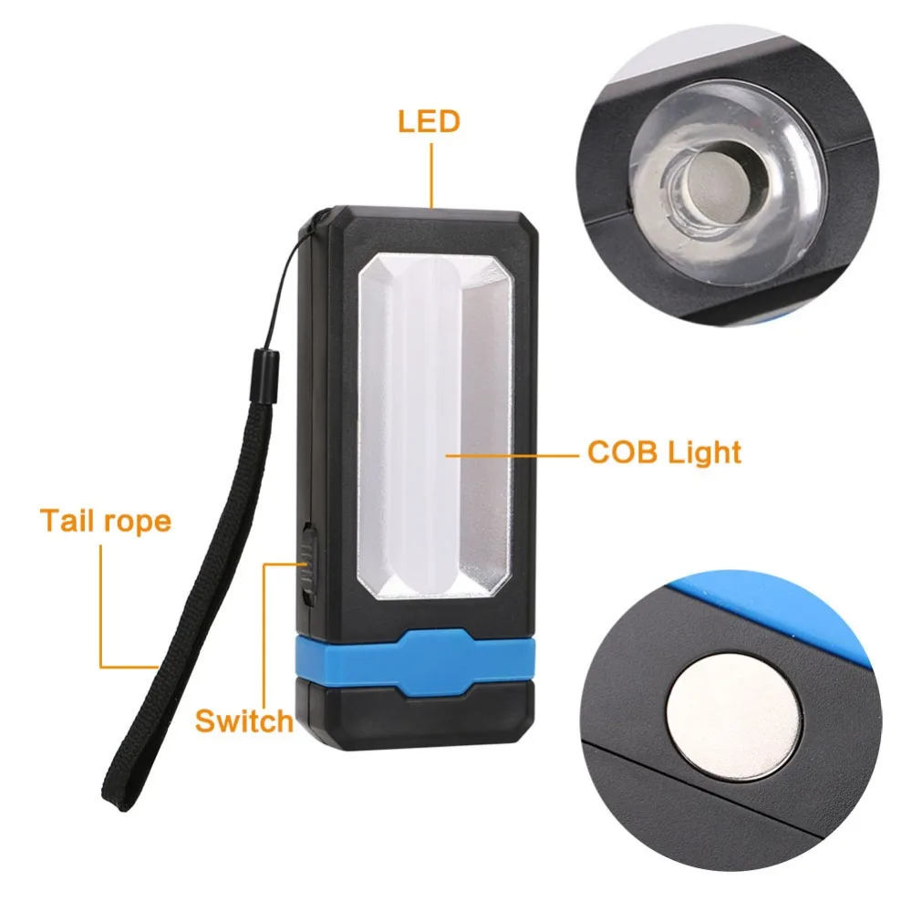 Портативный светодиодный фонарик SANYI 2 * заряжаемый от USB на солнечной батарее