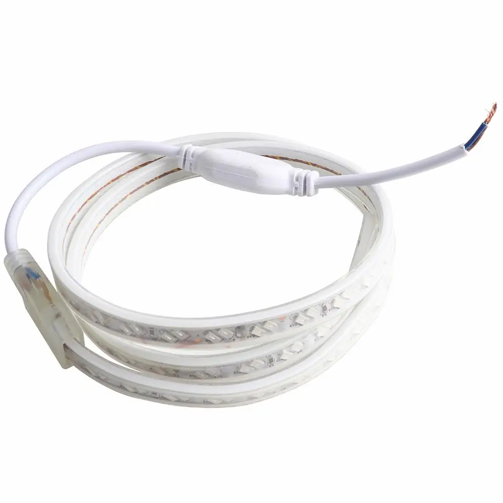 Яркий SMD 5630 5730 Светодиодная лента 220 В с модулятором и пультом дистанционного управления Светодиодный светильник IP67 водонепроницаемый 120 светодиодный s/m лента IL - Испускаемый цвет: Only Strip