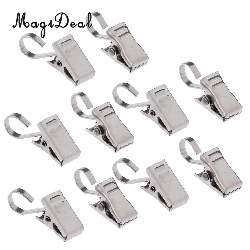 10 шт сверхмощные занавес зажимы с крюком римское кольцо зажим пружинная Зажимная
