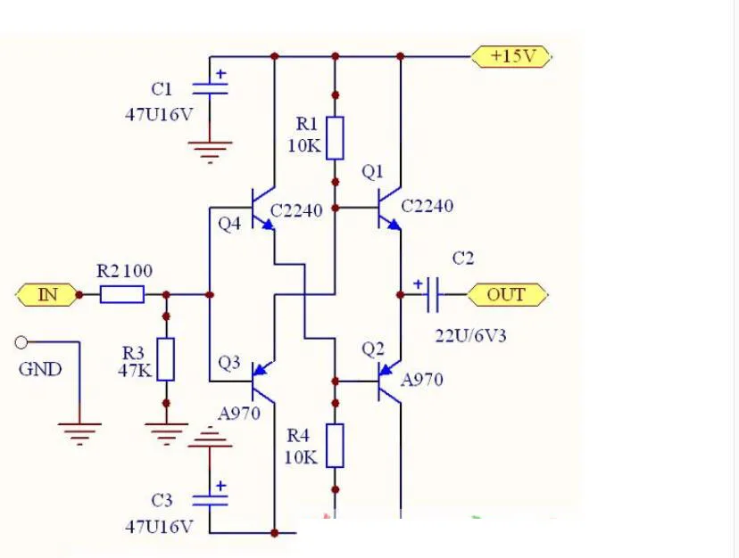 Diamond Buffer Board Stereo Broadband Strong Driving Capability Assembled DC (+-12V -+-18V) power supply | Электронные