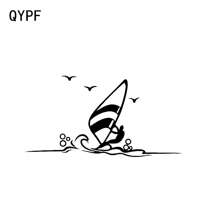 QYPF 17 8*9 2 см смешная волна для серфинга гавайский декор автомобильная наклейка