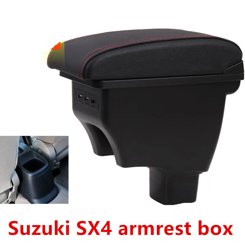 Центральный подлокотник для Suzuki SX4 контейнер хранения аксессуары с USB