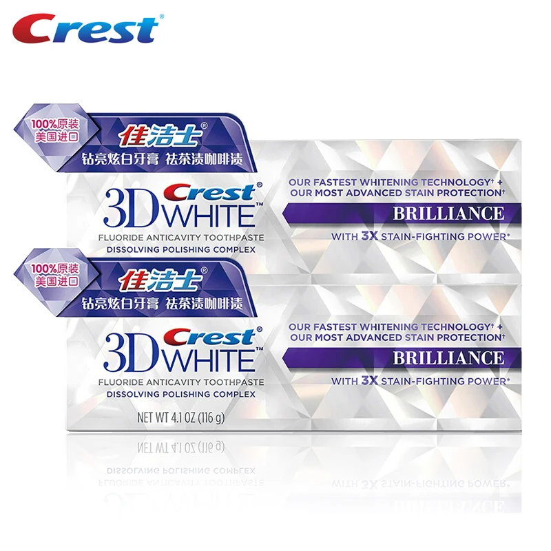 Зубная паста для отбеливания зубов cure 3D белая блестящая удаления пятен 116 г *