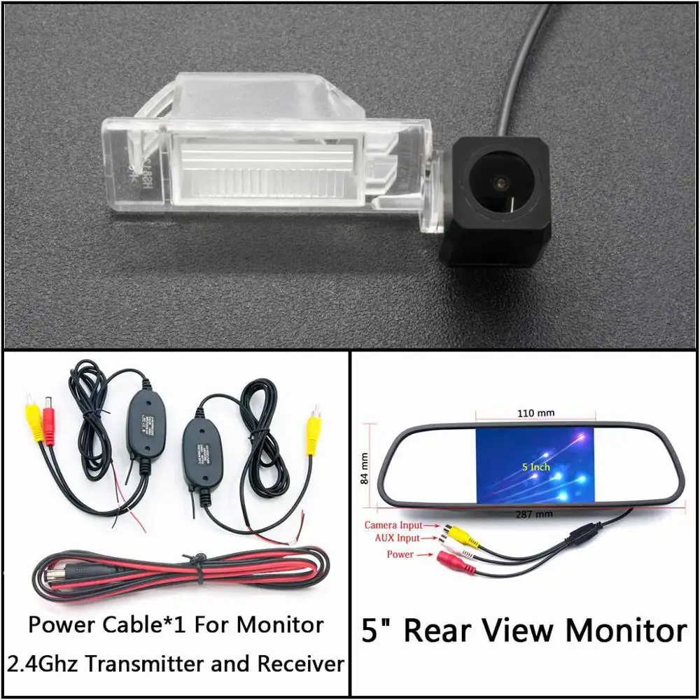 C Wireless 5 inch M Full HD камера заднего вида для Nissan Qashqai J10 J11 X-Trail Rogue Kicks Skyline Juke Dualis автомобильная парковка ЖК-зеркало монитор - Название цвета: C Wireless 5 inch M