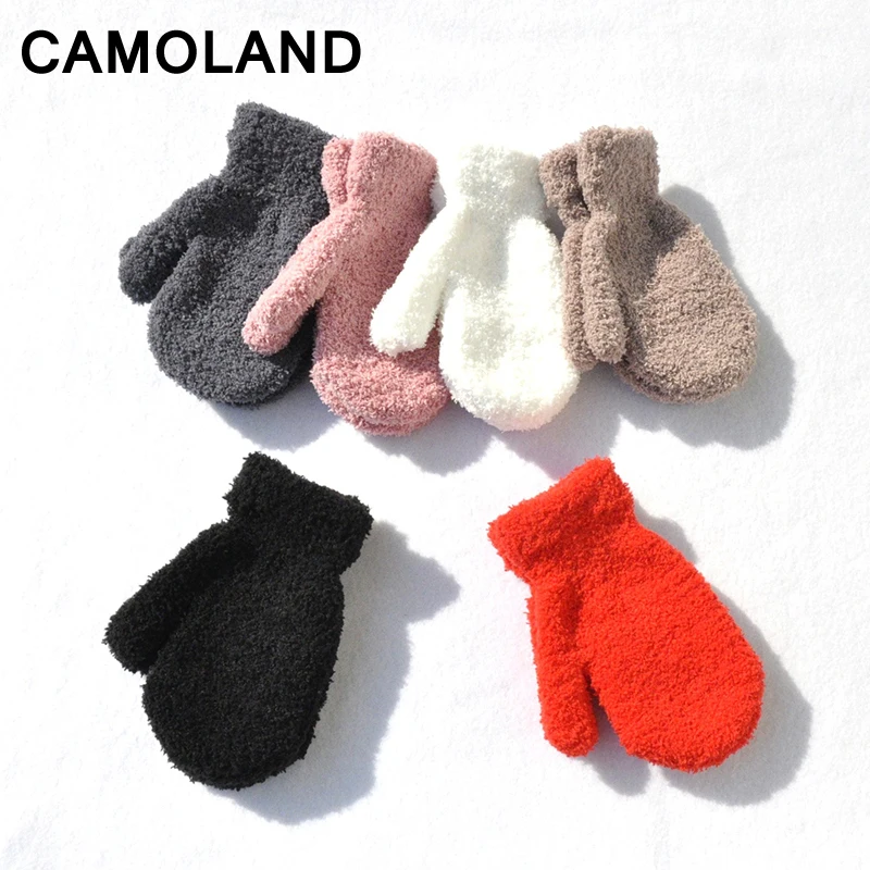 Детские перчатки зимние штаны варежки для мальчиков вязаные модная одежда