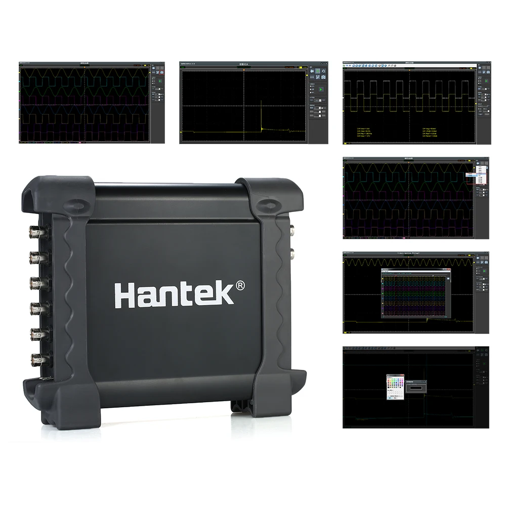 Hantek 1008C/1008A 8 Каналы Программируемый генератор автомобильной осциллограф цифровой Multime PC хранения Osciloscopio USB 100 кГц