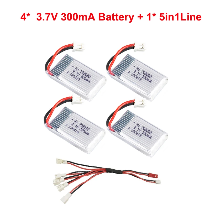 3 7 V 300mAh Lipo батарея для JJRC H56 T2G Drone RC Quadcopter запасная часть|Детали и аксессуары| |