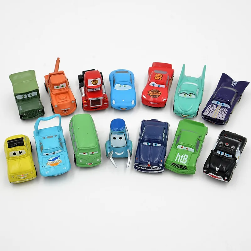 Disney Pixar Cars 14 шт./компл. 3-5 см мини Молния Маккуин ПВХ Экшн фигурки модели кукол
