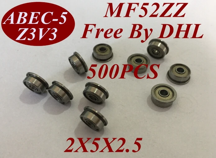 500 шт. MF52Z MF52ZZ MF52 ZZ Z 2X5X2.5 мм 2*5*2 5 миниатюрный роликовый вал мотор глубокий шаровой