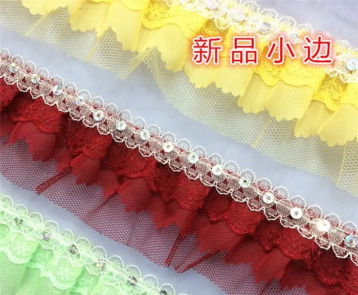 КРУЖЕВНЫЕ ШТОРЫ 10 м/лот небольшие аксессуары из снежной пряжи декоративные края