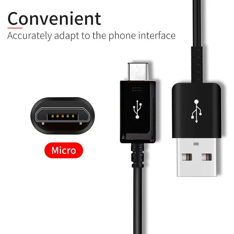 Кабель Micro USB Samsung S6 S7edge 2 А 1 м Android кабель для быстрой зарядки и передачи данных