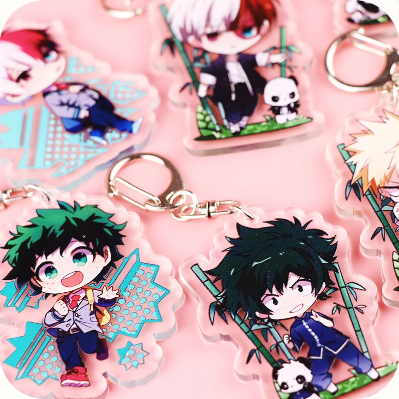 7 pcs/set Anime My hero academia keychain Boku no Hero Akademia figure Acrylic keyring cosplay pendants free shipping | Игрушки и хобби