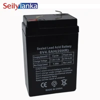 6v 4 5ah battery sealed storage batteries lead acid rechargeable power supply for led light toy car baby carrier lead acid