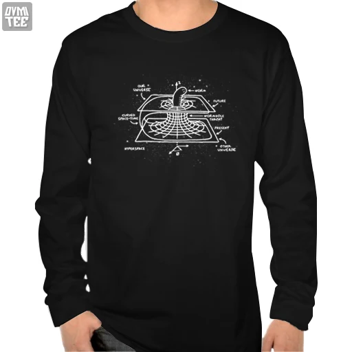 

THE universe wormhole space travelling long sleeve tee t-shirts tshirt man jersey ners top autumn cloth