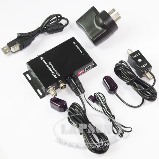 RF101 RF201 RF301 Композитный RCA AV TV to RF коаксиальный комплект передатчика + & IR удлинитель