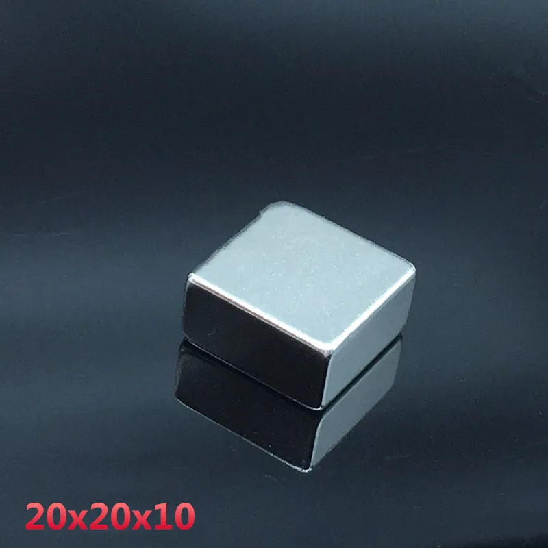 5 шт. 20x20x10 мм неодимовый магнит 20*20*10 Площадь сильный редкоземельных магнитов