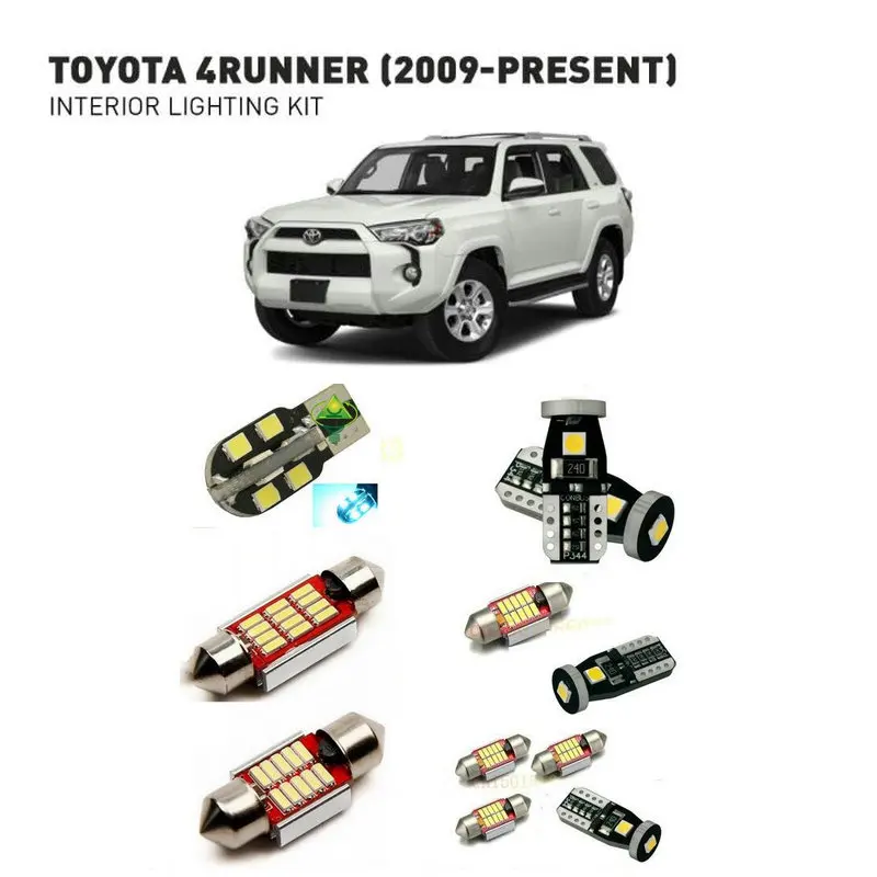 Led освещение салона для Toyota 4runner 2009 + 15 шт. светодиодных ламп автомобилей