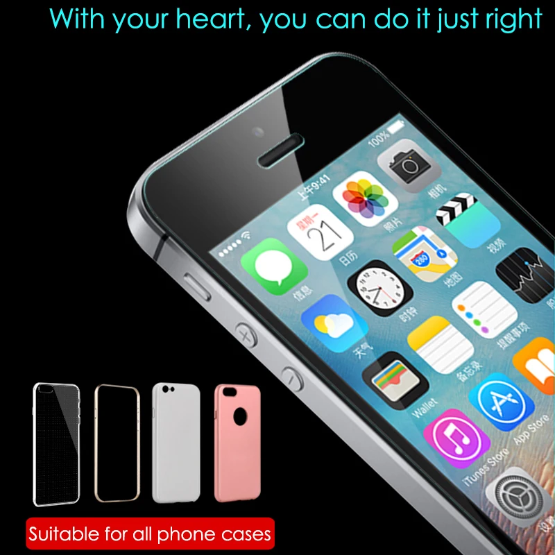 VOVTA закаленное стекло для iPhone 5 5S SE 0 3 мм противоударный взрывозащищенный 4 дюймов