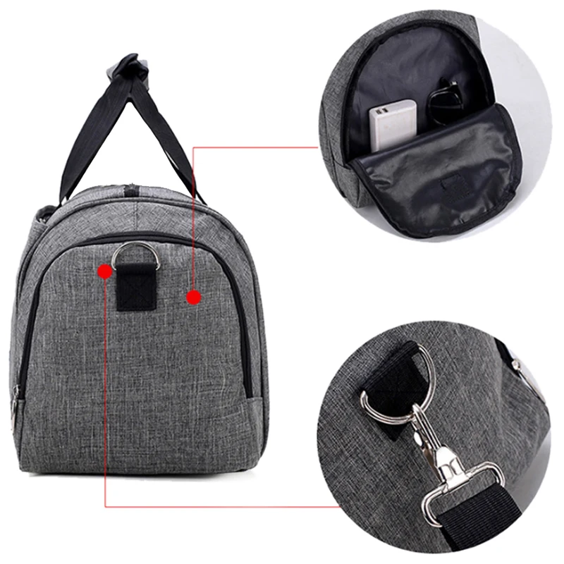 Горячая Спортивная Дорожная сумка Мужская модная переноска на выходные Сумки