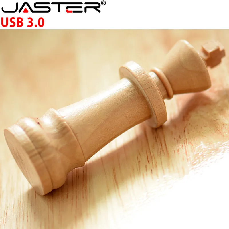JASTER USB 3,0 деревянный международный шахматный USB флеш-накопитель 4 ГБ 16 ГБ 32 ГБ 64 ГБ логотип клиента свадебный подарок
