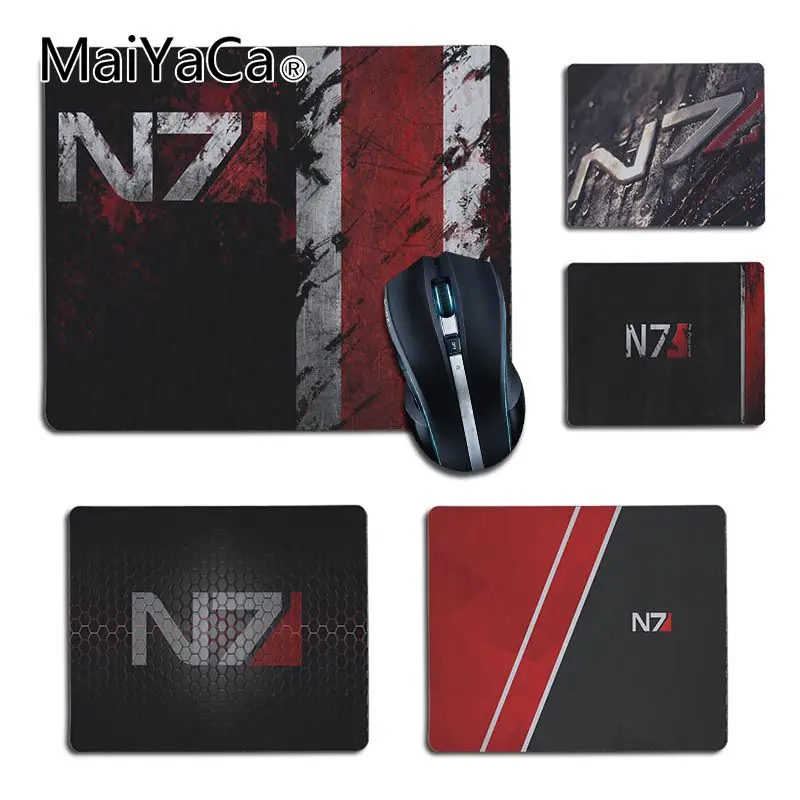 MaiYaCa Новые поступления игровые коврики для мыши с эффектом Mass Effect N7 логотипом на