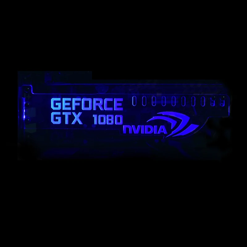Зеленый Расширенная Версия Для GeForce GTX 1080 NVIDIA LED Световой Компьютер Основной