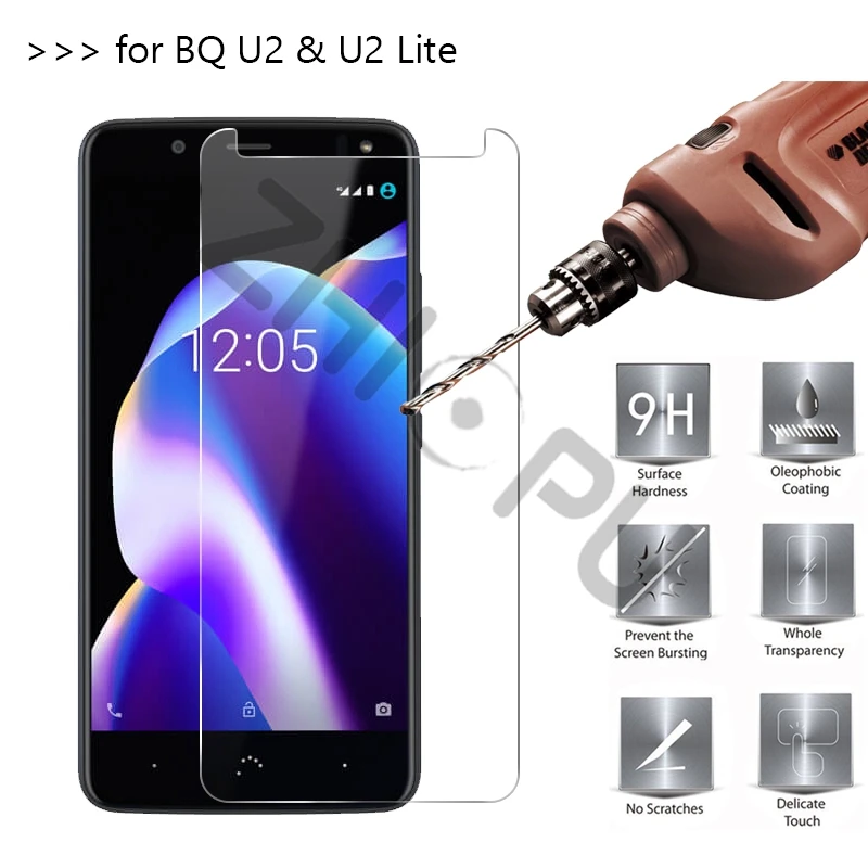 2 шт./лот закаленное Стекло для BQ Aquaris U2 Экран протектор Защитная пленка Lite