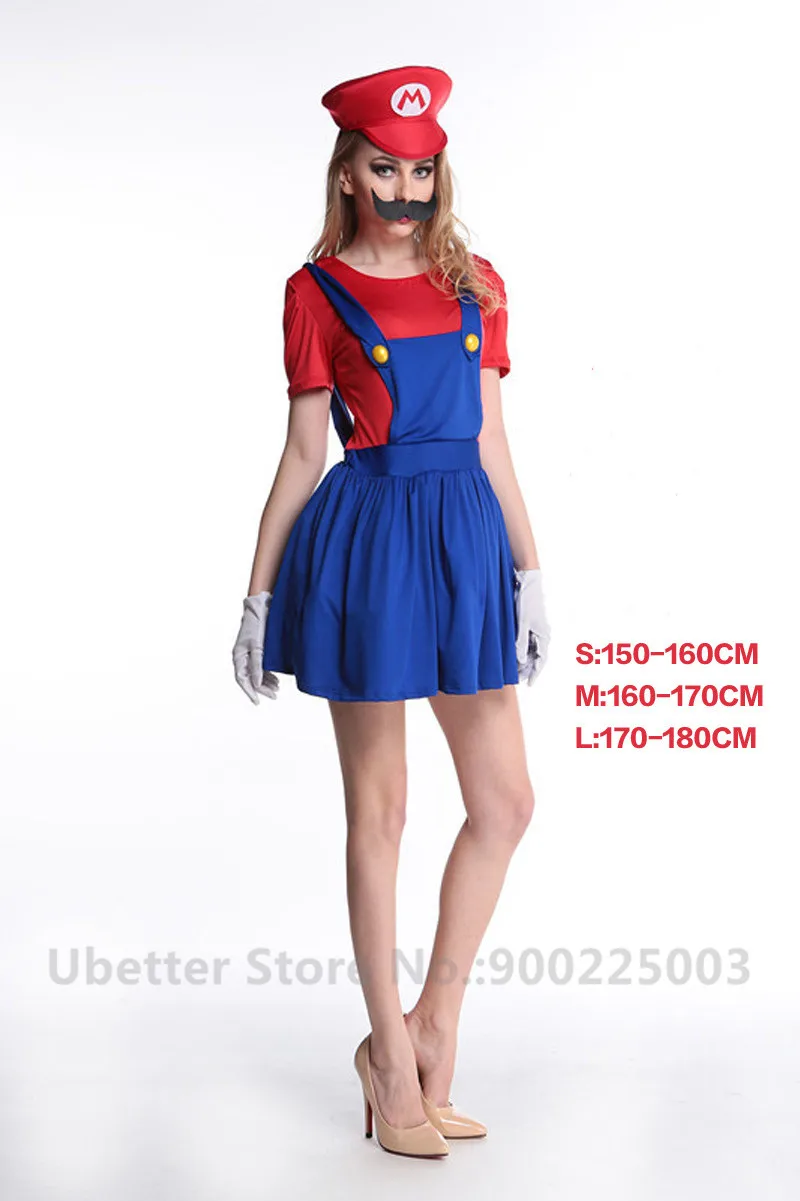 Halloween Cosplay Super Mario Bros Costume For Kids Adults Funny Party Wear Cute Plumber Mario Luigi Set Children Clothes C011