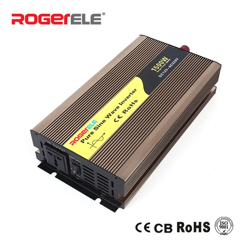 1500 Вт 12VDC/24VDC до 110VAC/220VAC чистый синусоидальный инвертор заряжаемый от
