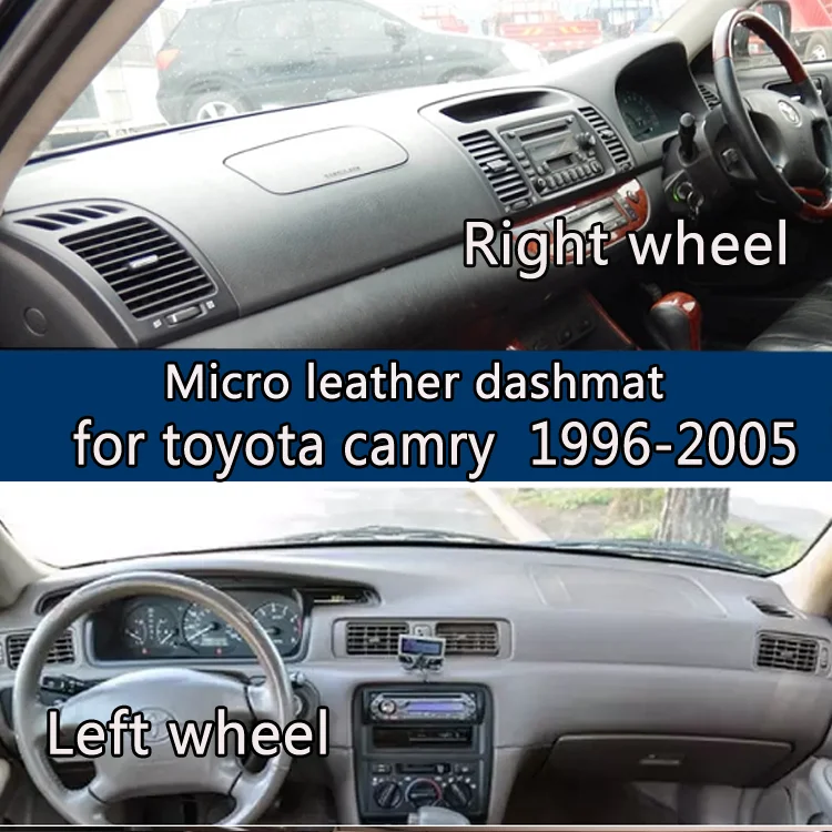 Крышка приборной панели для toyota camry 1996 2005 крышка из микрокожи защиты от