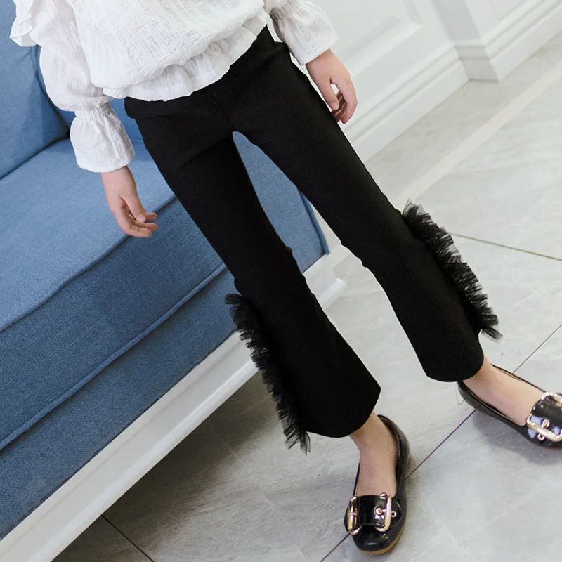 Обувь для девочек Леггинсы женщин 2018 весна и осень Брюки Детская Ocean Кружево