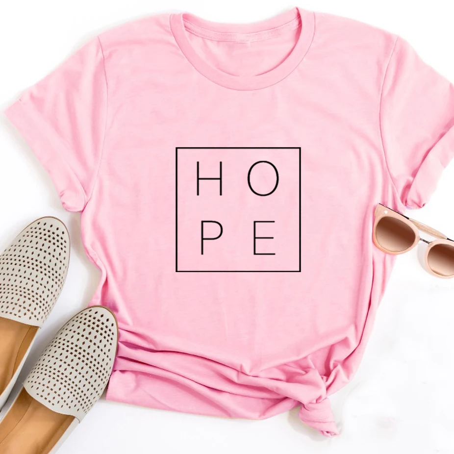 Летняя женская футболка с надписью Faith Hope Love для христианина забавная