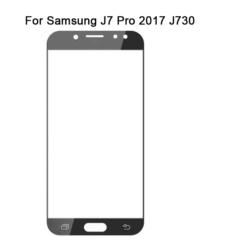 10 шт./лот для Samsung Galaxy J7 Pro J730F J730 переднее стекло сенсорный экран сенсорная панель